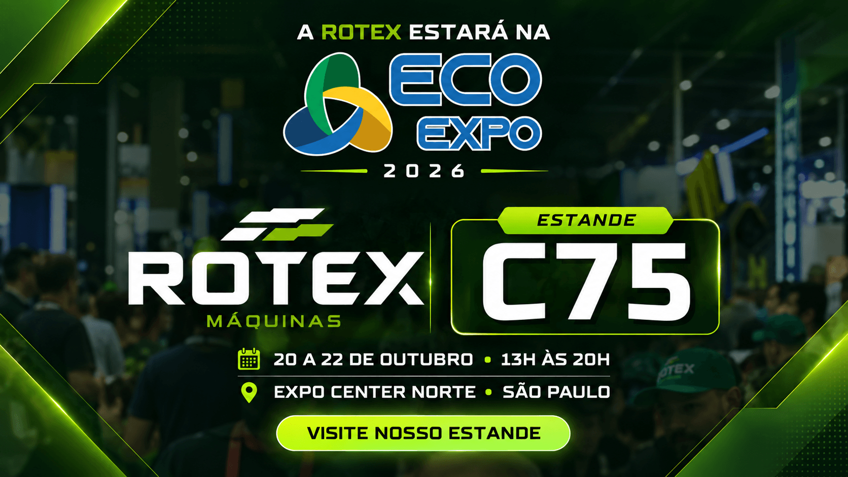 Rotex Máquinas estará na ECO EXPO 2026!