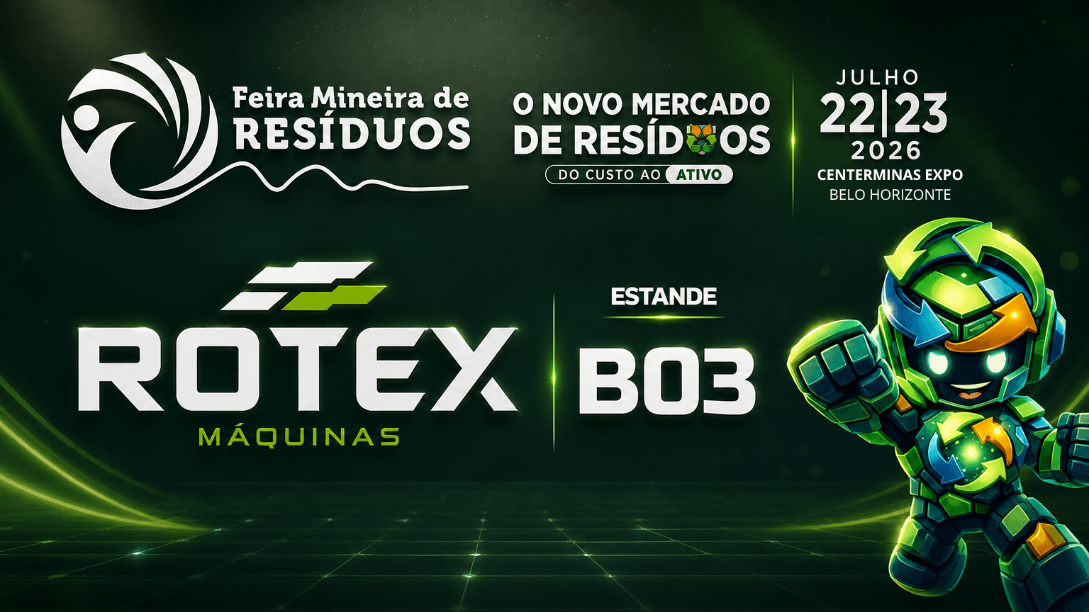 Vem aí a 5ª edição da Feira Mineira de Resíduos 2026